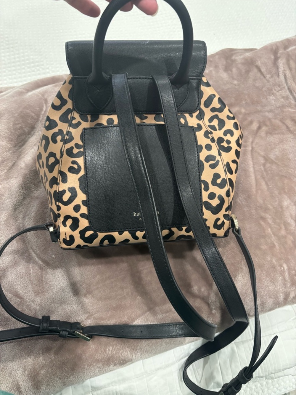 Kate Spade Leopard Print Backpack - Picture 2 of 5